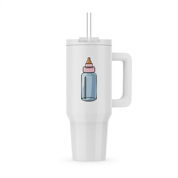 Baby Bottle Blue Tinted, 40oz Tumbler