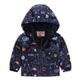 thumbnail image 4 of ZHaobin Boys Windproof Hooded Jacket Cartoon Graphic Prints Zipper Coat Children Windbreaker Outerwear 1-7 Years Kids Spring Clothes (3179-18,130 (6-7years)), 4 of 6