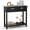 Black, variant on Costway Accent Console Table Entryway Sofa Foyer Table Storage Shelf with 2 Drawers Black