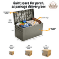 thumbnail image 3 of EHHLY 121 Gallon Outdoor Storage Box Large, Lockable Outside Storage Containers Waterproof Patio Cushions Storage Deck Boxes, Olive, 3 of 4