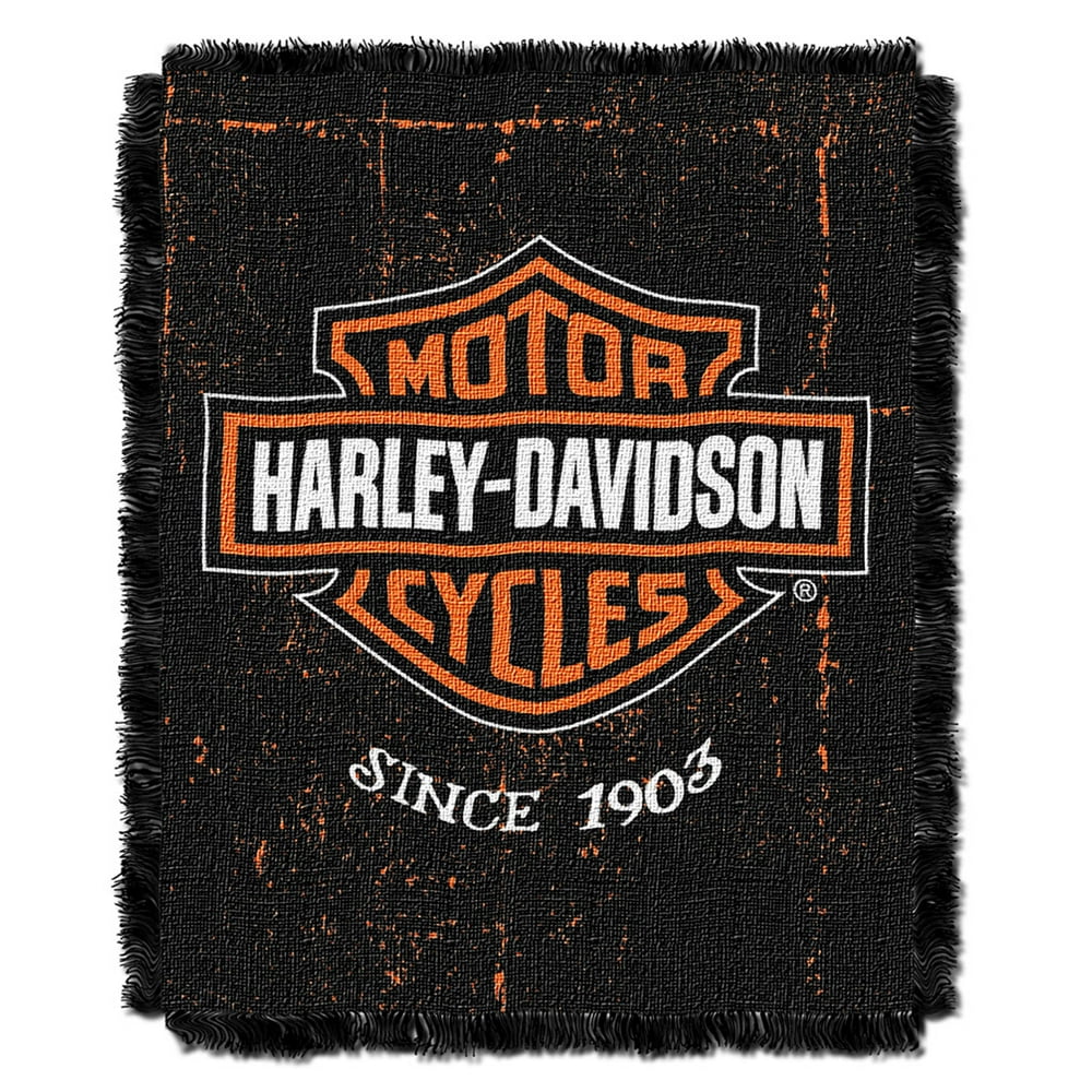 vintage harley davidson blanket