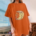 thumbnail image 2 of IROINNID Womens Fashion Short Sleeve Summer Pizza Printed Casual Top Pullover T-shirt On Sale, 2 of 7