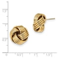 thumbnail image 2 of 14K Yellow Gold Earring Love Knots Women'S 16 mm Polished Knot Post Earrings, 2 of 2
