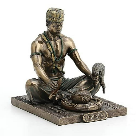 Veronese Bronzed Orunla God of Divination and Destiny Statue
