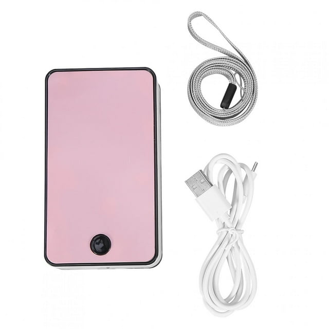 Mini ventilador portátil USB, aire acondicionado, soplador, pestañas injertadas, secador de extensión de pestañas, rosa