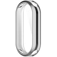 thumbnail image 4 of KOMI 3 Pack Compatible with Mi Band 8 Screen Protector Case, 3D Curved Soft TPU Protective Film Cover Full Coverage HD Anti-Scratch Guard Bumper Frame Black+Clear+Sliver, 4 of 5