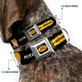 thumbnail image 2 of MTV Pet Collar, Dog Collar Metal Seatbelt Buckle, Beavis and Butt-Head Title Logo and Pose Black, 11 to 16.5 Inches 1.0 Inch Wide, 2 of 8