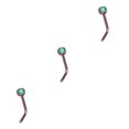 thumbnail image 2 of Langgg Nez Clous Style Simple Femme Habillage Décoration Accessoire Mode Acier Inoxydable Vis en Forme de L Type 1 Type8 NO8, 2 of 6