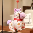 thumbnail image 5 of XIANXIAN 2026 Year of The Horse Chinese New Year Ornaments, Cute Hanging Horse Plush Mascot Figurine, 2026 Chinese Zodiac Ornaments Spring Festival Decorations New Year Gifts (6.3In), 5 of 6