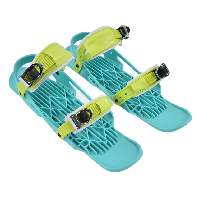 Mini Zapatos De Esquí, Verdes, Cortos, Para Invierno, Para Nieve, Ajustables, De Nailon, Portátiles, Prácticos Para Esquiar Al Aire Libre Amonsee Otros