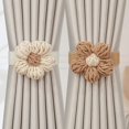 thumbnail image 3 of Hole Free Curtain Strap,Decorative Buckle Design Tassel Curtain Drapery Braided Buckle Home, 3 of 9