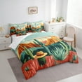 thumbnail image 3 of Manfei Western Cactus Child Bedding Comforter Set 7 Pieces, Rustic Farmhouse Full Bedding Set, Cowgirl Cowboy Fitted Sheet Flat Sheet, Lightweight Room Decor, 3 of 7