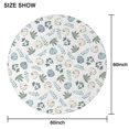 thumbnail image 6 of Fall Pumpkins Leaves Pattern Round Tablecloth 60" X 60",Wrinkle Wipeable Table Cloth for Kitchen Dining Room Picnic Patio Party, 6 of 6