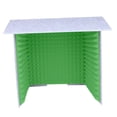 thumbnail image 3 of relayinert Soundproof Booth Studio Sound Recording Foam Panels Gray Blue Soundproof Cover Desktop Gray Green 60x60cm, 3 of 6
