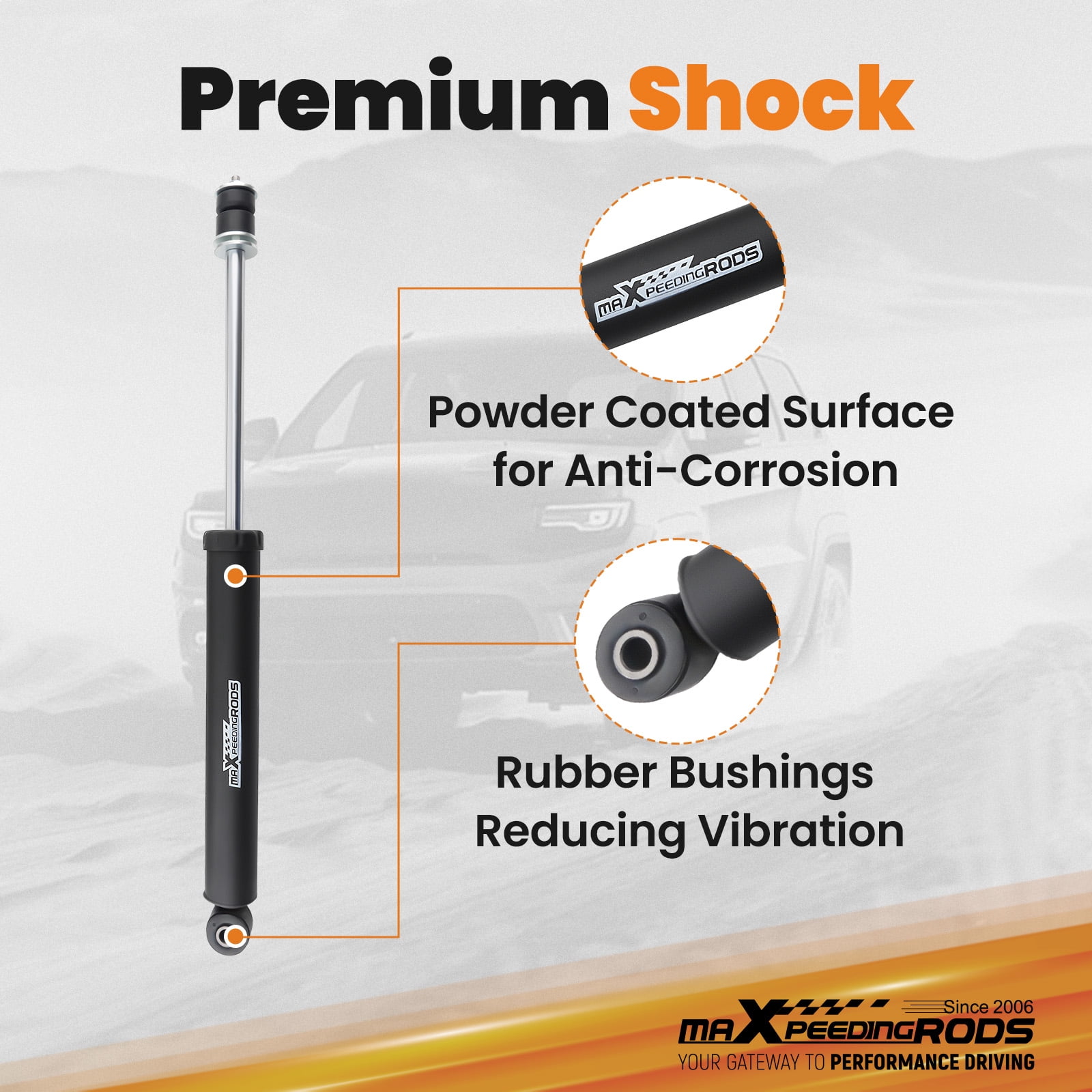 Maxpeedingrods 3.25" Lift Kit For Jeep Wrangler JK 4-Door 2007-2018 Coil Springs Shocks Bracket