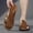 Brown, variant on New Stylish And Versatile Outdoor Minimalist Handmade Sandals for Men, Featuring Hollow Designs for Beach Wear