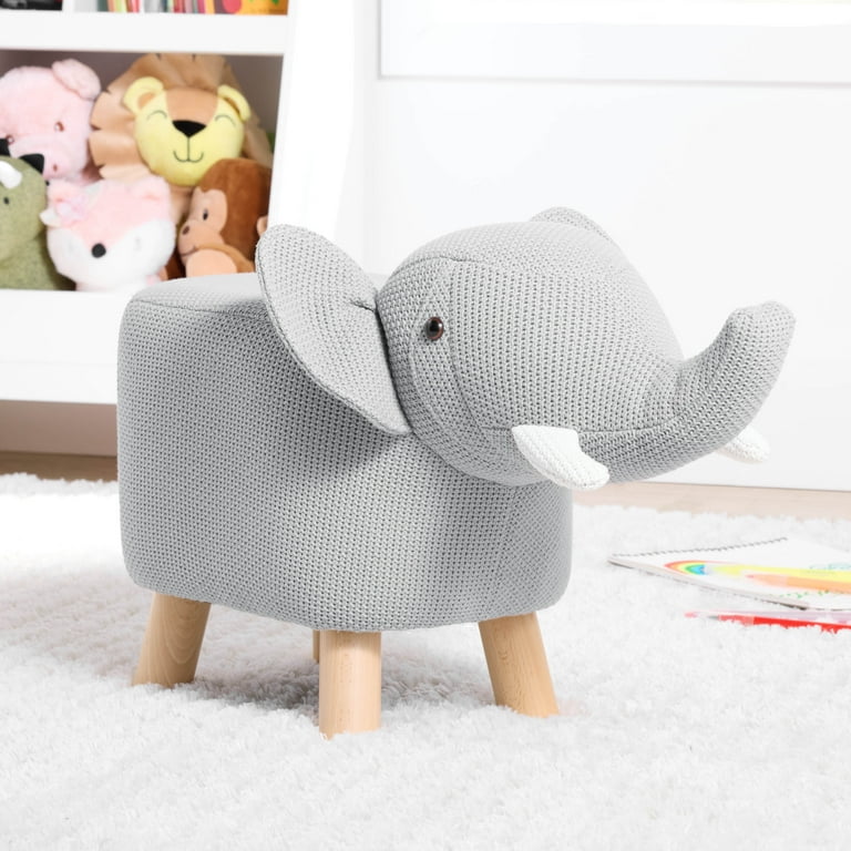 Kvell Kids Elephant Foot Stool Playful Decor for Kids