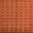thumbnail image 1 of Ahgly Company Machine Washable Indoor Square Abstract Orange Red Area Rugs, 8' Square, 1 of 7