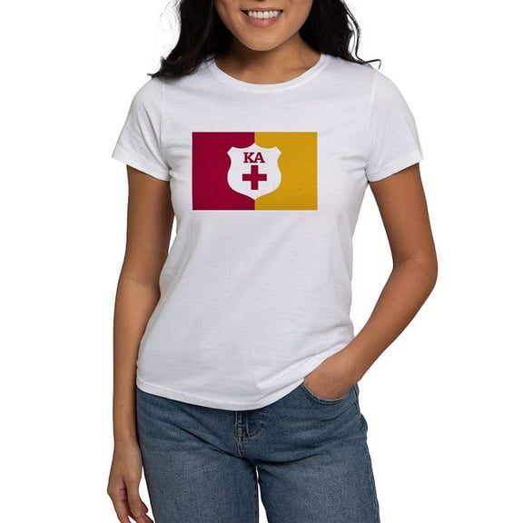 CafePress - Kappa Alpha Order Supplemental Flag T Shirt - Women's Classic T-Shirt