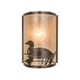 thumbnail image 4 of Meyda Tiffany 178371 Loon Left 12" Tall Wall Sconce - Dark Burnished Antique Copper, 4 of 5