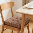 thumbnail image 4 of Honmine 17.7x17.7 Inch Thickened Square Seat Cushion, Soft Floor Cushion for Office Chair, Extra Thick Pad for Gaming, Picnic, and Dining Chair, 4 of 6