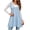 Blue, variant on Womens Sleeveless Long Sweater Vest V Neck Casual Loose Knit A Line Flattering Tunic Top with Pockets