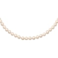 thumbnail image 1 of 14K Yellow Gold 5-6mm Round White Saltwater Akoya Cultured Pearl Necklace Made In Canada pl50a-24, 1 of 4