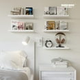 thumbnail image 3 of Juego de 5 estantes flotantes RICHER HOUSE, blancos, montados en la pared, 3 of 7