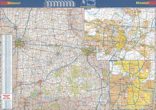 Missouri State Shape Road Map Cribbage Board 