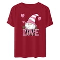 thumbnail image 5 of VKOYWKM Valentines Day Heart Tshirt for Women Cute Love Heart Graphic Tees Valentine Gift Top Short Sleeve Casual Crew Neck Holiday Tshirts, 5 of 7