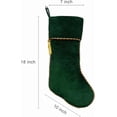 thumbnail image 5 of Dalrosia Christmas Stockings Green and Red Velvet Christmas Stockings with Tassel for Family Kids Decorations for Farmhouse Fireplace Hanging, 5 of 5
