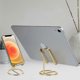 thumbnail image 5 of Cell Phone Stand For Desk, Beautiful Gold Metal Stand, Compatible With All Cell Phones., 5 of 5