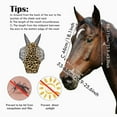 thumbnail image 2 of Leopard Print Breathable Horse Fly with Ears Guard for Fashionable Riding Accessory, 2 of 5