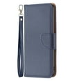 thumbnail image 6 of Mantto For iPhone 15 Pro Max Wallet Case with [RFID Blocking] Card Holder Kickstand Magnetic Wrist Strap, Premium Leather Flip Case Wallet TPU inner Shell For iPhone 15 Pro Max - 6.7", Blue, 6 of 8