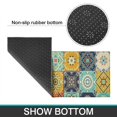 thumbnail image 6 of Orange Boho Bohemia Floral Geometric Pattern Kitchen Rugs Sets Of 2,Anti Fatigue Kitchen Mat Rugs Non Slip Washable,Decorative Kitchen Floor Mats for Kitchen,Sink,Laundry,17"x30"+17"x47", 6 of 7