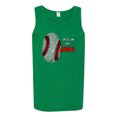 thumbnail image 2 of Wild Bobby, Baseball Fingerprint It's In My DNA, Sports, Men Graphic Tank Top, Kelly, Medium, 2 of 5