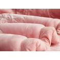 thumbnail image 4 of Weighted Heavy Korean Faux Mink Fleece Blanket 2 Ply Reversible Silky Soft Plush Warm The Best Winter Blanket Queen, Powerful Pink, 4 of 6