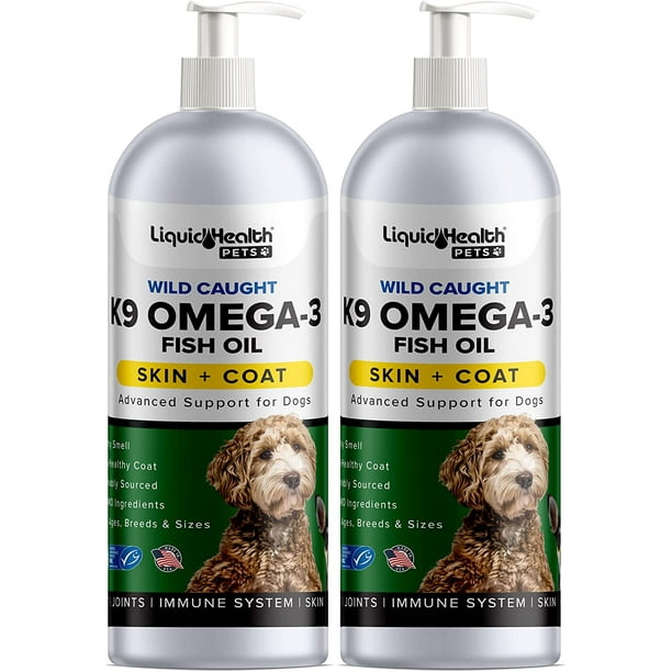 LIQUIDHEALTH Omega 3 Fish Oil for Dogs Liquid Supplement Puppy
