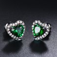 thumbnail image 4 of Bolso lleno de diamantes de piedra blanca, pendientes encantadores, nicho de lujo ligero de estilo europeo y americano, 4 of 6