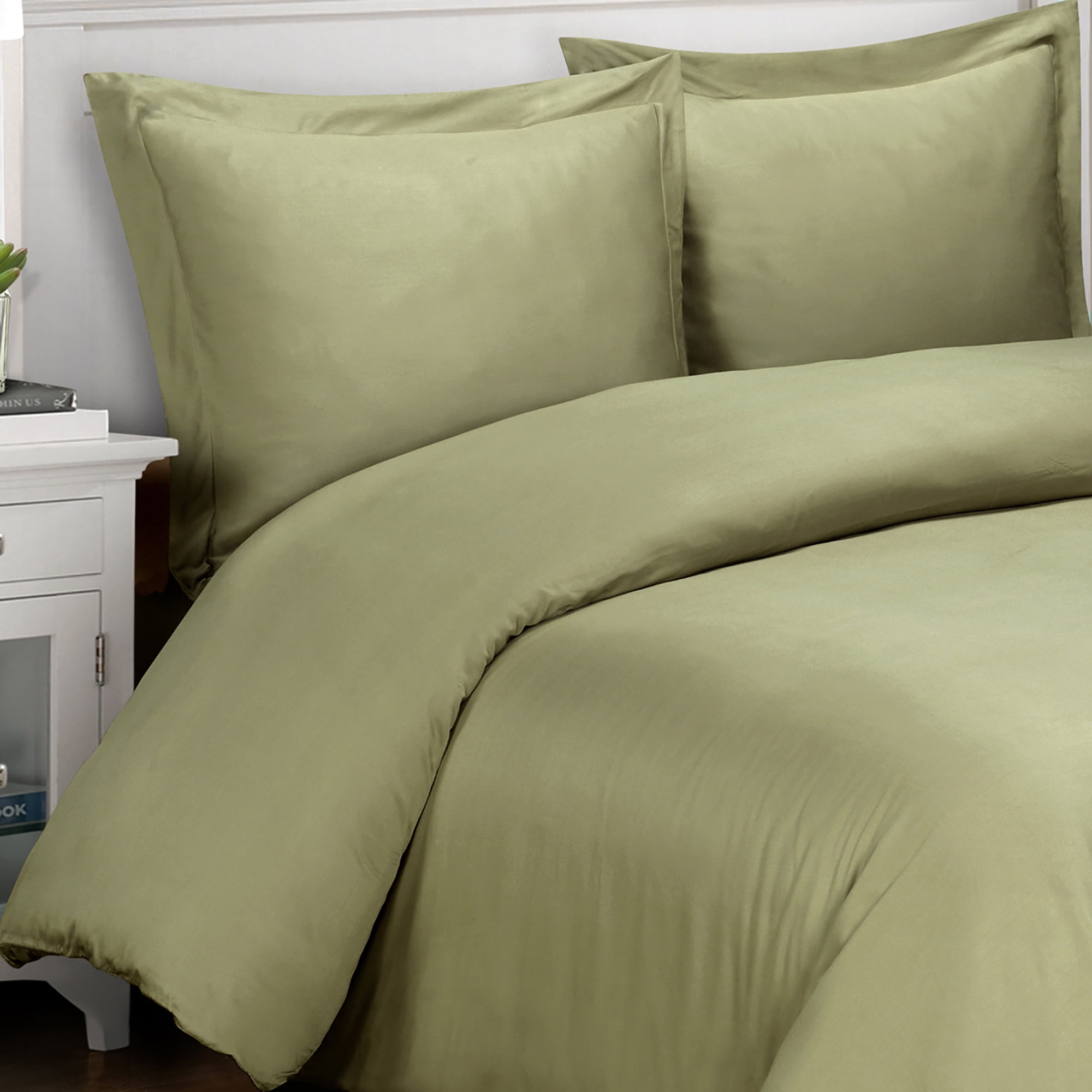 Impressions 500 Thread Count Cotton Sateen Duvet Cover Set Walmart 