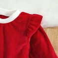 thumbnail image 6 of FDDMis Christmas Dress Toddler Off Shoulder Dress Off the Shoulder Long Sleeve Dress Christmas Newborn Outfit Girl 12 to 18 Month Girl Clothes, Red 12-18 Months, 6 of 7