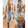 thumbnail image 7 of Arach&Cloz Women's Wool Blend Classic Crew Neck Casual Fall Sweaters, 7 of 7