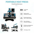 thumbnail image 6 of Heat Press Machine Towallmark Pro Swing Away Heat Transfer 360-Degree Rotation Digital Transfer Sublimation Presser Or T-Shirts Hat Mug Plate Cap Bottle Shoes, 6 of 8