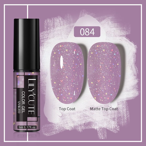 LILYCUTE Gel de extensión rápida de 5ml, Gel UV acrílico transparente blanco, puntas de Gel duro para dedos de gelatina de cristal Deng Xun unisex