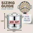 thumbnail image 2 of CONCORD Stainless Steel Tamales Steamer Pot (20 QT) (Mi Abuela Series), 2 of 8