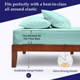 thumbnail image 4 of JS Sanders Universal XL V Berth 1 Piece 100% Egyptian Cotton 800TC V Berth Bedding Fits mattresses up to 8” Depth Durable & Easy Washable - Great Gift for Boaters Aqua Blue, 4 of 7
