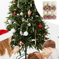 thumbnail image 3 of Clearance Under $5!Yyuenw 12pcs Christmas Decorations Christmas Balls Ornaments for Xmas Christmas Tree Shatterproof Christmas Tree Decorations Hanging Ball for Holiday Wedding Party Decoration(1.6''), 3 of 5