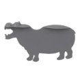 thumbnail image 5 of 3pcs Plastic Cartoon Animal Hippo Bookmark Office Reading Accessory, 5 of 5