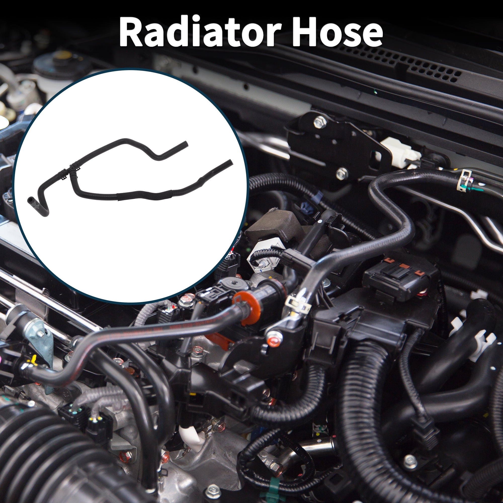 Unique Bargains Radiator Hose Heater Hose for Audi A6 3.2L V6 2006-2011 Black Rubber