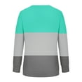 thumbnail image 5 of gbyLJF Women Plus Size Sweatshirts Long Sleeve Crew Neck Casual Oversized Pullover Comfy Loose Tunic Tops Shirts A01_Mint Green M, 5 of 5